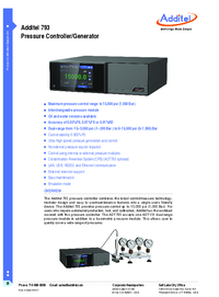 Thumbnail of document Data Sheet - ADT793 Pressure Controller/Generator